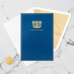 Hallmark Season Full Of Light 3D Pop-Up Hanukkah Card -Hallmark Menorah 3D PopUp Hanukkah Card 5XXH1003 05