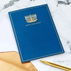 Hallmark Season Full Of Light 3D Pop-Up Hanukkah Card -Hallmark Menorah 3D PopUp Hanukkah Card 5XXH1003 06
