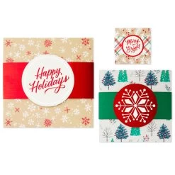 Hallmark Merry And Bright 3-Pack Christmas Gift Boxes, Assorted Sizes And Designs 13 Hallmark Merry And Bright 3-Pack Christmas Gift Boxes, Assorted Sizes And Designs -Hallmark Merry and Bright Assorted Christmas Gift Boxes 5XBC1129 06