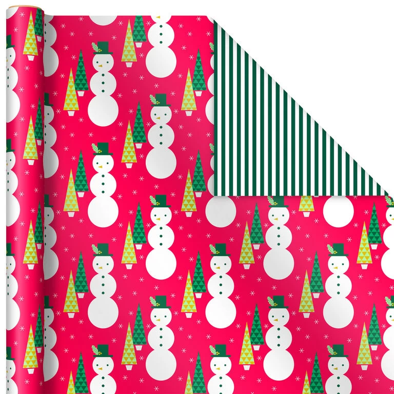 Hallmark Mod Holiday 3-Pack Reversible Wrapping Paper Assortment, 120 Sq. Ft. 7 Hallmark Mod Holiday 3-Pack Reversible Wrapping Paper Assortment, 120 Sq. Ft. - Image 5