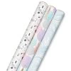 Hallmark Modern Muted 3-Pack Wrapping Paper, 55 Sq. Ft. Total -Hallmark Modern Muted 3Pack Wrapping Paper Rolls 5EWR6369 01