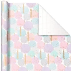 Hallmark Modern Muted 3-Pack Wrapping Paper, 55 Sq. Ft. Total -Hallmark Modern Muted 3Pack Wrapping Paper Rolls 5EWR6369 05