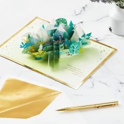Hallmark Love Sharing Life's Adventure With You 3D Pop-Up Love Card -Hallmark Mountains and Trees 3D PopUp Love Card 1299LAD2890 06