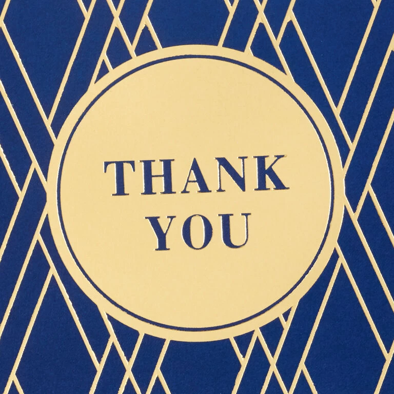 Hallmark Bulk Navy And Gold Assorted Blank Thank-You Notes, Box Of 120 5 Hallmark Bulk Navy And Gold Assorted Blank Thank-You Notes, Box Of 120 - Image 3