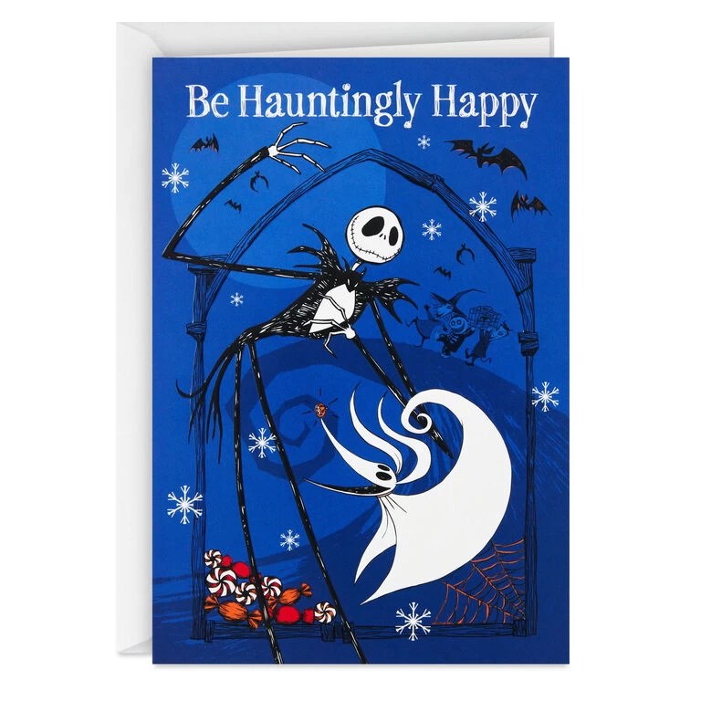 Hallmark Disney Tim Burton's The Nightmare Before Christmas Hauntingly Happy Boxed Cards, Pack Of 16 4 Hallmark Disney Tim Burton's The Nightmare Before Christmas Hauntingly Happy Boxed Cards, Pack Of 16 - Image 2