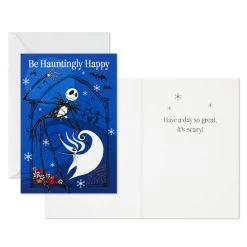 Hallmark Disney Tim Burton's The Nightmare Before Christmas Hauntingly Happy Boxed Cards, Pack Of 16 11 Hallmark Disney Tim Burton's The Nightmare Before Christmas Hauntingly Happy Boxed Cards, Pack Of 16 -Hallmark Nightmare Before Christmas Holiday Boxed Cards 5STZ1165 03