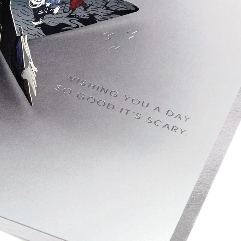 Hallmark Disney Tim Burton's The Nightmare Before Christmas Happy Nightmares 3D Pop-Up Card 7 Hallmark Disney Tim Burton's The Nightmare Before Christmas Happy Nightmares 3D Pop-Up Card - Image 5