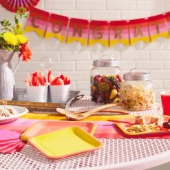 Hallmark Color Pop 96-Piece Tableware Basics Party Kit, Orange And Yellow 7 Hallmark Color Pop 96-Piece Tableware Basics Party Kit, Orange And Yellow -Hallmark Orange and Yellow Party in a Box Party Supplies 5CLP1001 03