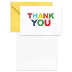 Hallmark Primary Colors Assorted Blank Thank-You Notes, Pack Of 48 12 Hallmark Primary Colors Assorted Blank Thank-You Notes, Pack Of 48 -Hallmark Primary Colors Blank ThankYou Notes Assortment Pack 5STZ1057 04