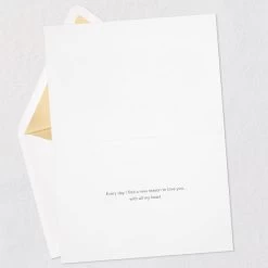 Hallmark With All My Heart Quilled Paper Handmade Love Card -Hallmark Red Letters Quilled Paper Handmade Romantic Love Card 1299LAD2811 03