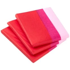 Hallmark Red/Fuchsia/Pink 3-Pack Bulk Tissue Paper, 120 Sheets