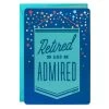 Hallmark 16" Retired And Admired Jumbo Retirement Card With Banner 1 Hallmark 16" Retired And Admired Jumbo Retirement Card With Banner -Hallmark Retired Admired Retirement Card 1299CBG3022 01
