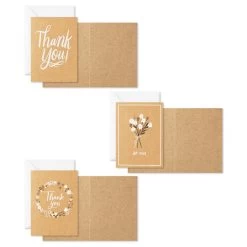 Hallmark Rustic Floral Boxed Blank Thank-You Notes Assortment, Pack Of 48 -Hallmark Rustic Floral Assorted Boxed ThankYou Cards 5STZ1160 03