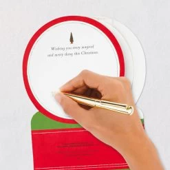 Hallmark Santa's Sleigh Snow Globe Musical 3D Pop-Up Christmas Card With Motion -Hallmark Santa Sleigh Snowglobe 3D PopUp Music Motion Christmas Card 1299XOD9985 07