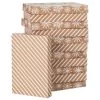 Hallmark Snowflakes And Stripes 12-Pack Designed Brown Shirt Boxes -Hallmark Snowflakes and Stripes 12Pack Designed Shirt Boxes 5XBC1123 01
