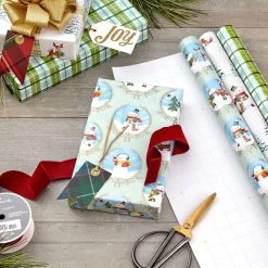 Hallmark Pastel Christmas Prints 3-Pack Wrapping Paper, 120 Sq. Ft. 10 Hallmark Pastel Christmas Prints 3-Pack Wrapping Paper, 120 Sq. Ft. -Hallmark Storybook Scenes 3Pack Christmas Wrapping Paper 5JXW1081 02