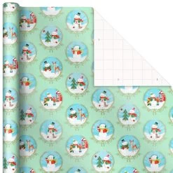 Hallmark Pastel Christmas Prints 3-Pack Wrapping Paper, 120 Sq. Ft. 11 Hallmark Pastel Christmas Prints 3-Pack Wrapping Paper, 120 Sq. Ft. -Hallmark Storybook Scenes 3Pack Christmas Wrapping Paper 5JXW1081 03