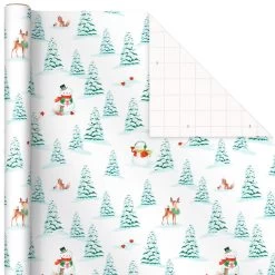 Hallmark Pastel Christmas Prints 3-Pack Wrapping Paper, 120 Sq. Ft. 13 Hallmark Pastel Christmas Prints 3-Pack Wrapping Paper, 120 Sq. Ft. -Hallmark Storybook Scenes 3Pack Christmas Wrapping Paper 5JXW1081 05