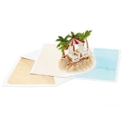 Hallmark Tropical Beach Scene 3D Pop-Up Anniversary Card -Hallmark Tropical Beach Scene 3D PopUp Anniversary Card 1299LAD2773 02