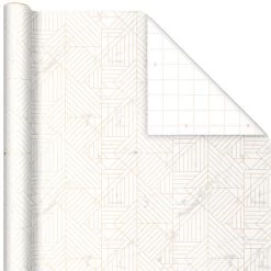Hallmark Upscale Neutrals 3-Pack Wrapping Paper, 85 Sq. Ft. Total 13 Hallmark Upscale Neutrals 3-Pack Wrapping Paper, 85 Sq. Ft. Total -Hallmark Upscale Neutrals 2 Standard 1 Foil 3Pack Gift Wrap 5EWR6417 04