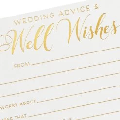Hallmark Wedding Advice And Well Wishes Note Cards, Pack Of 24 -Hallmark Wedding Advice and Well Wishes Note Cards 1SOM3845 03