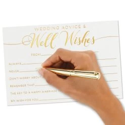 Hallmark Wedding Advice And Well Wishes Note Cards, Pack Of 24 -Hallmark Wedding Advice and Well Wishes Note Cards 1SOM3845 04