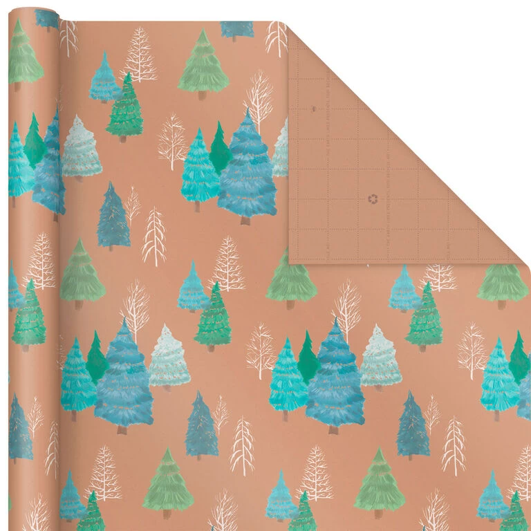 Hallmark Winter Nature Kraft Prints 3-Pack Christmas Wrapping Paper, 90 Sq. Ft. 7 Hallmark Winter Nature Kraft Prints 3-Pack Christmas Wrapping Paper, 90 Sq. Ft. - Image 5