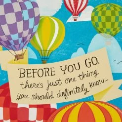 Hallmark 16" Hot Air Balloons Pop-Up Jumbo Goodbye Card -Hallmark Youll Be Missed Balloon Goodbye Card 1499CBG1018 05