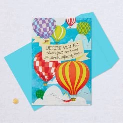 Hallmark 16" Hot Air Balloons Pop-Up Jumbo Goodbye Card -Hallmark Youll Be Missed Balloon Goodbye Card 1499CBG1018 06
